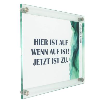 Tuerschild Wechselrahmen für Din A4 quer